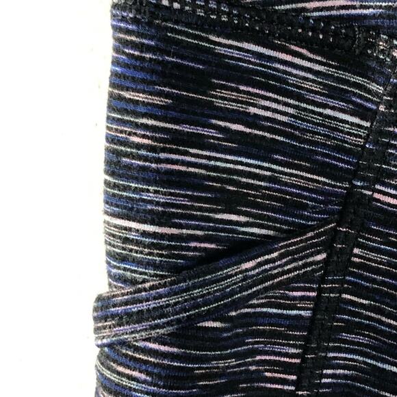 Kyodan Double Brushed High Waist Full Length XS Deep Purple Space Dye Leggings - Picture 6 of 16